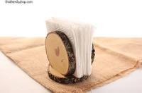 Porta Servilletas de Madera Personalizado, Organizador de Mesa Grabado, Decoración Rústica para Comedor, Regalo para Restaurante, Boda o Inauguración de Casa - Product Image 5