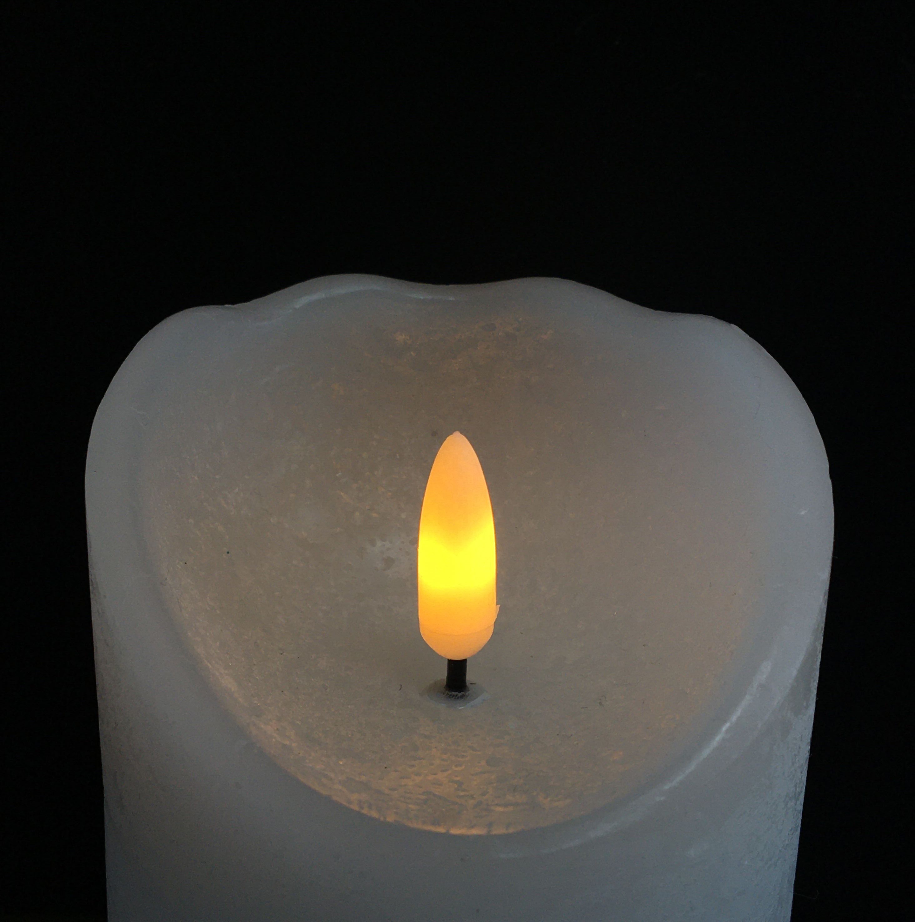 3 pièces/ensemble 3d vraie cire à piles mèche mobile sans flamme bougies led électrique bougie décoration de la maison