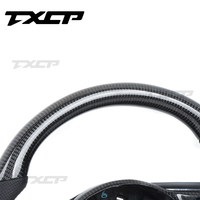 Ajustement pour Jaguar Ftype E-PACE XE XEL XFL XJ F-TYPE XF F-PACE XJL LED volant en Fiber de carbone