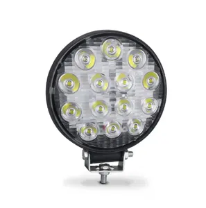 Barra de luz Led de trabajo para todoterreno, faro de luz antiniebla de 48W, 16LED, 12V y 24V, para 4x4, para SUV, ATV, Bar, Tractor