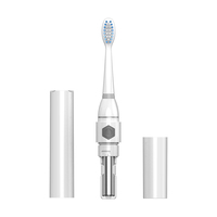 Brosse à dents sonique électrique à piles pour routine quotidienne, étanche IPX7, partenaire fiable pour une utilisation régulière