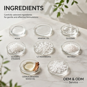 Gel de Ducha OEM/ODM con Sal Marina y Cedro, Ingredientes Botánicos Suaves, Control de Grasa, Refrescante, Fácil de Enjuagar, Hidratante, 100 ml - Product Image 5