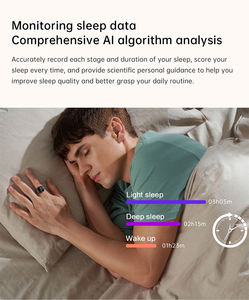 นาฬิกาอัจฉริยะขนาดเล็ก 0.49 นิ้ว หน้าจอ OLED ติดตามการออกกำลังกาย กันน้ำ 5ATM แหวนอัจฉริยะ นาฬิกาอัจฉริยะสำหรับคู่รัก - Product Image 6