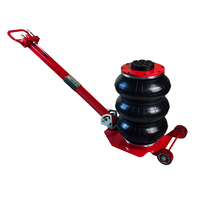 En stock : Cric pneumatique pliant 3T à triple chambre d'air, réglable, avec vessie gonflable, outil de réparation automobile