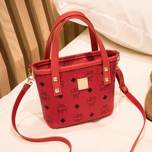 Sac à main léger en PVC imprimé couleur unie pour femme, style rétro européen et américain, à porter à l'épaule ou en bandoulière - Product Image 1