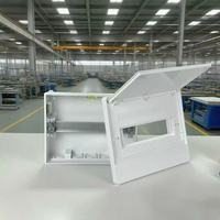 Boîte de distribution de disjoncteurs en plastique à 12 voies, certifiée CE, panneau MCB pour usage domestique, bureau et commercial