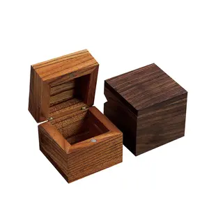 Hộp gỗ lớn với nắp có bản lề hộp gỗ keo rắn hộp nhớ với khóa hộp gỗ tự nhiên