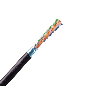 Nhà máy trực tiếp 1000ft ngoài trời SFTP <span class=keywords><strong>CAT5E</strong></span> Ethernet Cáp 24AWG 350Mhz UV Chống Thấm Nước Đôi cáp thông tin liên lạc - Product Image 4