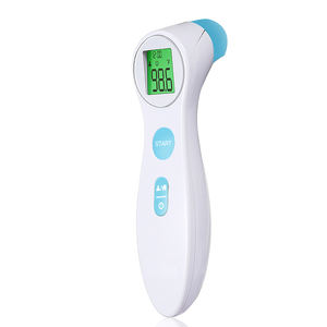 Thermomètres infrarouges pour bébés OEM disponibles, thermomètre frontal infrarouge sans contact numérique électrique en plastique Ce 10 ensembles - Product Image 1