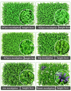 Sz04 Bán Buôn Trong Nhà Ngoài Trời Dọc Nhà Máy Nhựa Hệ Thống 40*60Cm Nhân Tạo Màu Xanh Lá Cây Cỏ Tường Cho Đám Cưới Đảng Vườn Trang Trí Nội Thất - Product Image 5