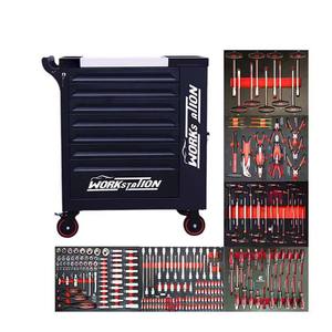 Boîte à outils de réparation automobile 7 tiroirs et <span class=keywords><strong>casier</strong></span> chariot <span class=keywords><strong>atelier</strong></span> armoire à roulettes Garage chariot à outils roulant coffre à outils pour ateliers - Product Image 1