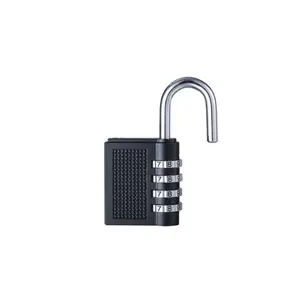 Lucchetto nero a 4 cifre con combinazione di Password lucchetto per serratura per porta sicura lucchetto per valigia da viaggio