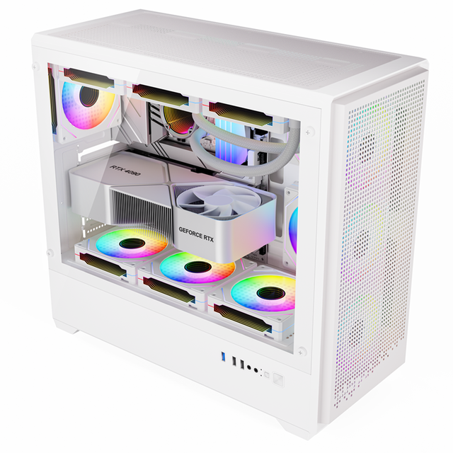 Hot Sell Full Tower PC Cabinet EATX ATX Desktop Computer Chassis Gaming PC Case With Tempered Glass Side Window