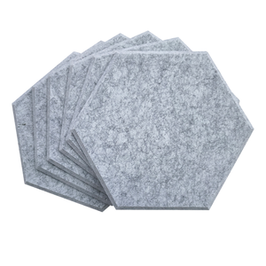 Paneles Acústicos Hexagonales de Fieltro PET Ecológicos y Modernos, Paneles Acústicos de Fibra de Poliéster Insonorizantes para Techo y Pared, Tamaños Personalizados - Product Image 1