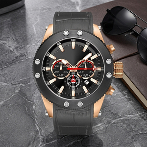 Montre pour homme de marque de luxe, calendrier, étanche, acier inoxydable, <span class=keywords><strong>cuir</strong></span>, cadran de 40 mm, bracelet de 20 mm, mouvement à quartz - Product Image 2