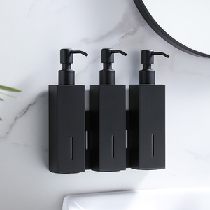 Dispensador de Jabón <span class=keywords><strong>Doble</strong></span> de Acero Inoxidable 304 Moderno para Montar en la Pared, Dispensador de Jabón en Espuma Cuadrado para Baño de Hotel, Botella con Pulsador - Product Image 3