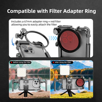 Kit de vlogging cadre portable caméra Cage support de montage Smartphone vidéo Rig stabilisateur poignée poignée