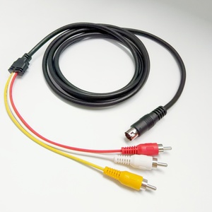 Cable AV <span class=keywords><strong>Mini</strong></span> DIN de 9 Pines a 3RCA Personalizado para Sega <span class=keywords><strong>Mega</strong></span> <span class=keywords><strong>Drive</strong></span> <span class=keywords><strong>2</strong></span> - Product Image 1