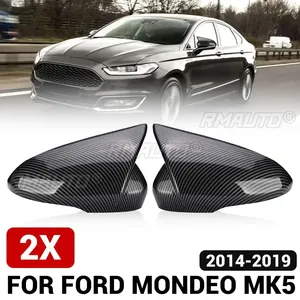สำหรับฟอร์ด สำหรับมอนเดโอ MK5 2014-2019 ฝาครอบกระจกมองข้าง ฝาครอบปีก ฝาครอบกระจกมองหลัง คาร์บอนไฟเบอร์ - Product Image 1