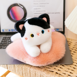 Peluche de Gato Kawaii con Manta en Forma de Nube, Ideal para Decoración de Habitaciones y Compañero de Escritorio Adorable - Product Image 6