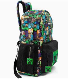 Ba lô Trò chơi dành cho trẻ em Ba lô đi học màu đen Túi học sinh Creeper Daypack Teens - Product Image 3