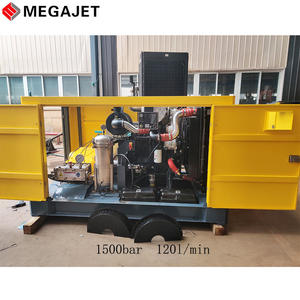 Machine d'hydrodémolition de béton Équipement de préparation de surface à grande échelle 1500 bar Système de nettoyage de chantier naval 120 L/min - Product Image 4