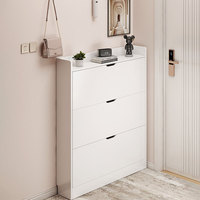 Armoire à chaussures à porte rabattable ultra-fine, nouveau modèle 2025 le plus vendu, rangement minimaliste moderne pour la maison avec un grand rangement pour chaussures