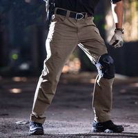 Pantalon de randonnée tactique Consul Thunder II pour hommes, style militaire, multi-poches, respirant, coupe-vent, imperméable, fermetures éclair extensibles, XL