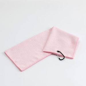 Serviette de golf en microfibre noire super douce 30x30cm, technique de tissage pliable, vente chaude Wuxi Ivy Textile - Product Image 3