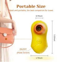 Mini Niedlicher Enten-Vibrator für Frauen, 7 Frequenzmodi, Klitoris-Saugfunktion, Heizung, Nippel-Stimulation für Liebhaber