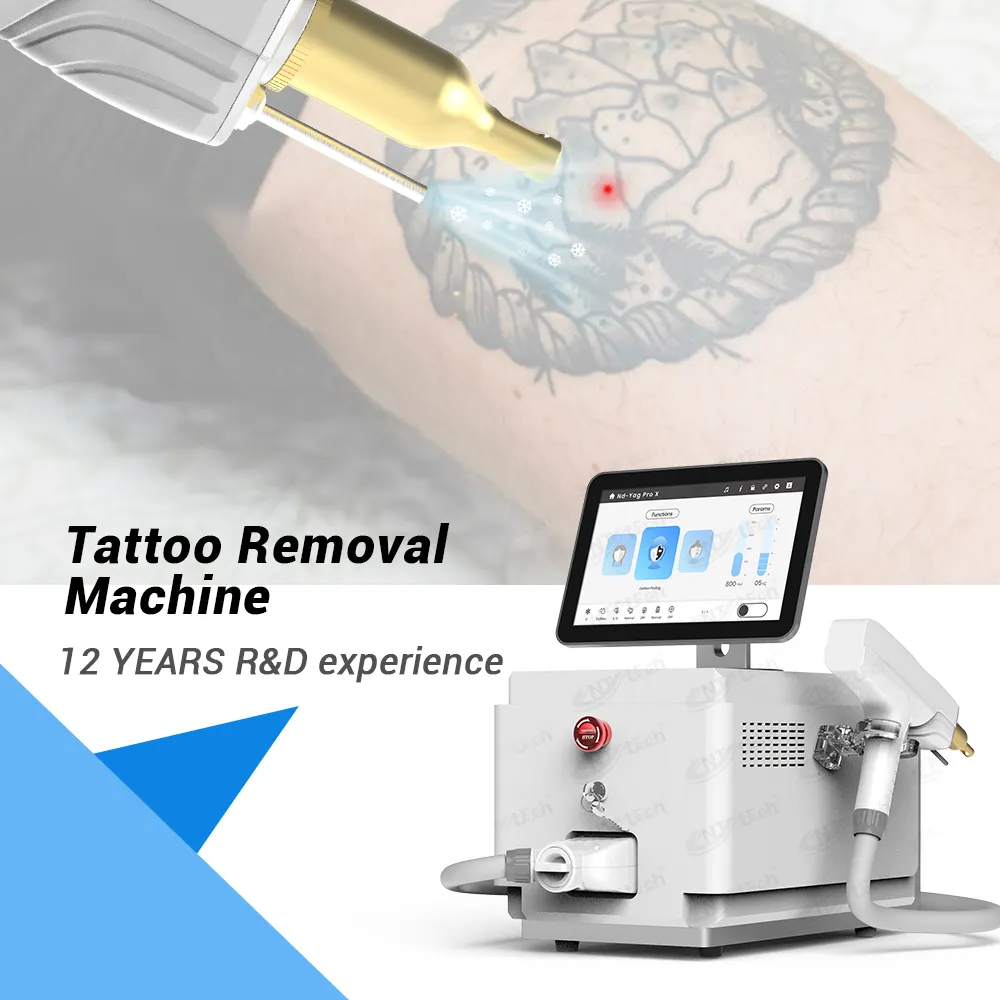 Máquina de remoção de tatuagem a laser comutado q picossegundos para nd yag aprovada pela CE