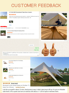 60-80 Personas 4 Estaciones 10x20 30ft 60ft Durable Familia Camping Sun Shade Star Canopy Tiendas de campaña para Villa al aire libre Camping de vacaciones - Product Image 6