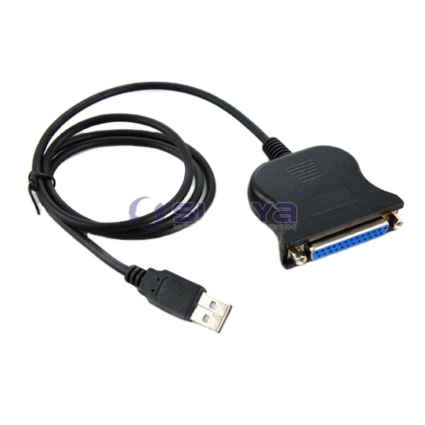 USB to 25Pin RS232/DB25 Parallel Printer Cable Adapter