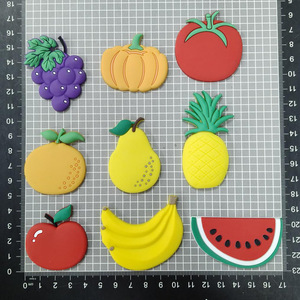 Aimant de réfrigérateur en résine à motif de fruits mignon, vente chaude directe d'usine, pour décoration intérieure DIY - Product Image 3