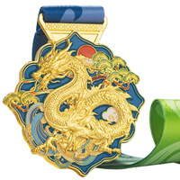 Vente directe usine Médailles d'honneur en métal personnalisées, imprimées en typographie moderne/ancienne, commémoratives du champion de la course de bateaux-dragons