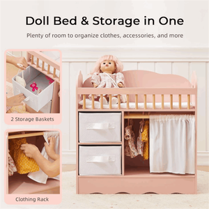 <span class=keywords><strong>Cambiador</strong></span> de bebé de madera rosa para niños a precio <span class=keywords><strong>barato</strong></span> con perchas para abrigos tamaño personalizado y embalaje personalizado - Product Image 5