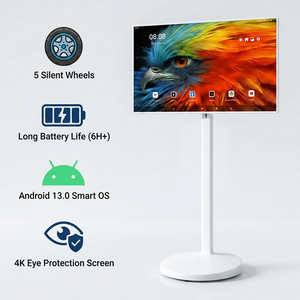 Pantalla Táctil Inteligente Móvil de 32 Pulgadas, Pantalla Publicitaria con Batería, Android 14, Monitor Táctil Incell, Gráficos Animados 1920x1080 - Product Image 2