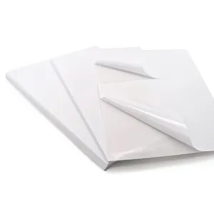 สติกเกอร์ที่ปรับแต่งได้ฉลากส่วนตัว A4สติกเกอร์ Papier A4ฉลากมันวาวอิงค์เจ็ท A4 Inyl สติกเกอร์กระดาษกันน้ำ
