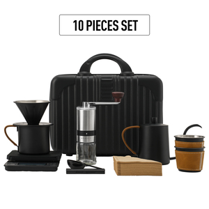Juego de Café para Viajes por Árabe 2025, 10 Piezas, Accesorios para Acampar al Aire Libre, Cafetera Manual Impermeable, Caja de Regalo - Product Image 5