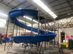 Kid Outdoor Custom Công Viên Giải Trí Thiết Bị Dành Cho Người Lớn Giá Rẻ Lớn Sợi Thủy Tinh Bể Bơi Sóng Cong Trượt Nước - Product Image 4