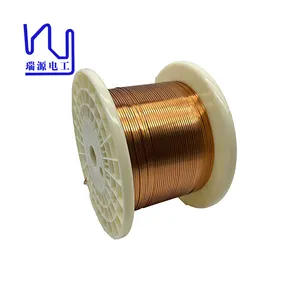 Insulated Rectangular Copper Wire 1.0mm X 0.60mm AIW Class 220 Flat Enameled Copper Wire