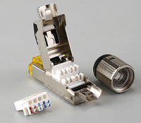 Nouveau Cat8 RJ45 STP 8P8C Connecteur Ethernet Câble Tête plaqué Or pour Réseau RJ 45 Connecteurs