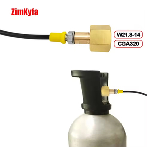 Adaptador de Conexión Rápida para Manguera SodaStream DUO Terra Art W21.8-14 CGA320 de 90 cm, Tanque de CO2 Externo, Herramientas de Aire Personalizables, Material TPEE - Product Image 3