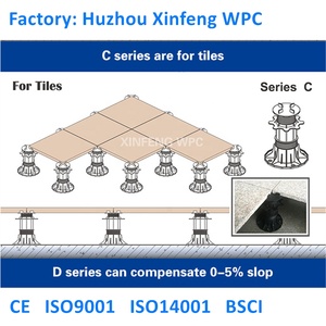 Le piastrelle rialzate ad alto carico 3 "-4" supportano i piedistalli in marmo di plastica XF-T203C 65-100mm - Product Image 5