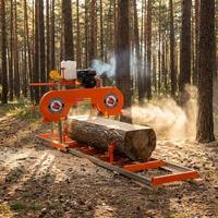 Scierie portative RS18G, machine à scier le bois à essence, machinerie forestière, scie à ruban de 18 pouces avec lame en carbure en option