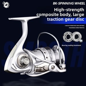 <span class=keywords><strong>Moulinet</strong></span> Spinning Yugo Series 10 roulements, bobine métallique lisse, pour pêche aux leurres en eau salée, lancer longue portée - Product Image 3