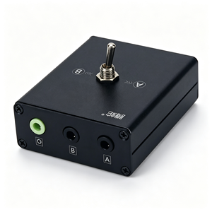 HT High Quality Lossless 3.5MM 2-IN 1-OUT/1 2 Audio Converter Source Switch <b>Headphone</b> <b>Speaker</b> - Product Image 4