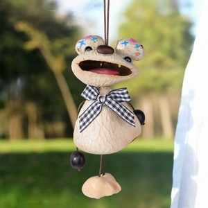 Wholesale DIY Natural Fruit Shell Pendant Handcrafted Doll Hanging Charm For Gift And Home Decoration - Product Image 5