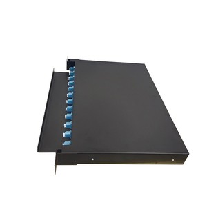 แผงสายไฟเบอร์แบบลิ้นชักใช้สำหรับเครือข่าย FTTH และ ftx ชั้นวาง1U 12แกนใช้ ODC หรือ SC/upc - Product Image 3