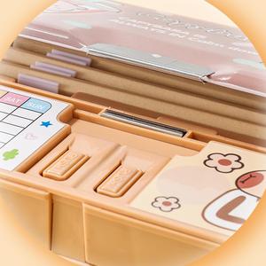 Boîte à crayons magnétique multifonctionnelle de grande capacité pour l'école avec <span class=keywords><strong>taille</strong></span>-<span class=keywords><strong>crayon</strong></span>, cadeau de papeterie mignon pour les enfants - Product Image 5